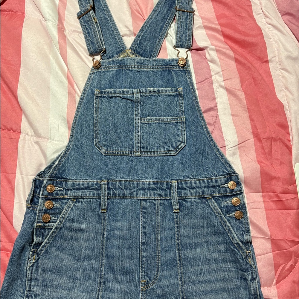 American Eagle Outfitters Blue Jean Overalls